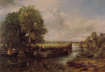 ジョン・コンスタブル Painting - デダム近くのストゥール川の眺め ロマンチックなジョン・コンスタブル